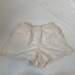Patagonia Women's Size Small Cream Elastic Waist Casual Shorts Outdoor Beach
